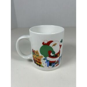 10oz Stoneware Christmas Mug Santa With Box